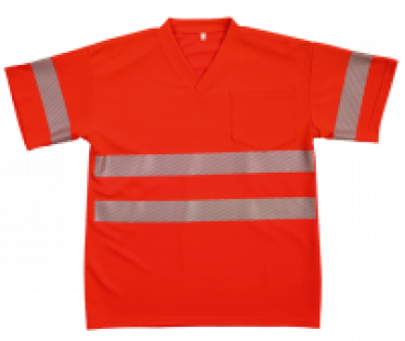 Warnschutz-T-Shirt rot