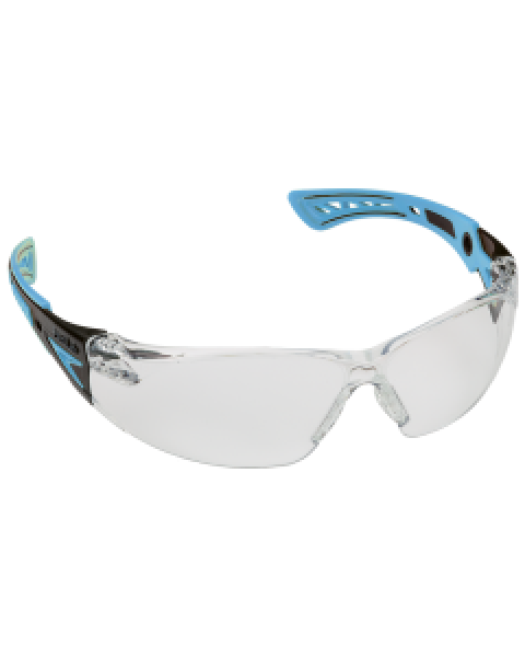 Brille schwarz/blau mit Polykarbonatscheiben