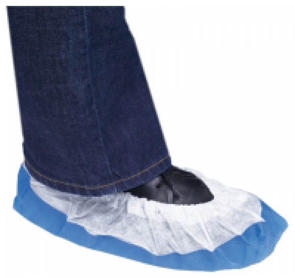 Überzieschuhe weiss/blau Überzieschuhe weiss/blau