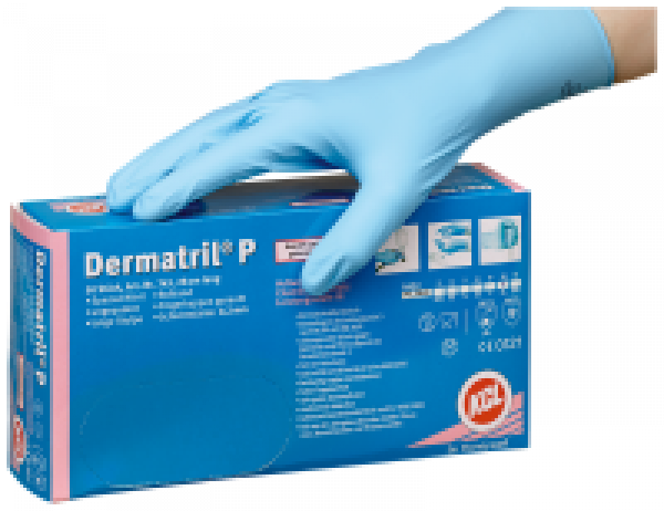 Handschuhe blau KCL Dermatril P743