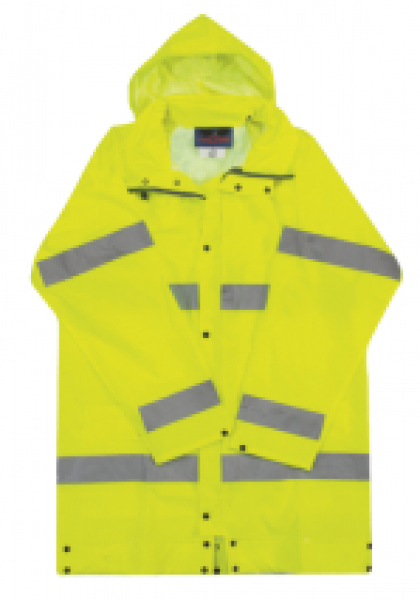 Regenwarnschutzjacke gelb