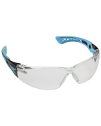 Brille schwarz/blau mit Polykarbonatscheiben