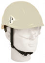 Augenschutzhelm beige